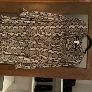 Snake skin brown and beige dress